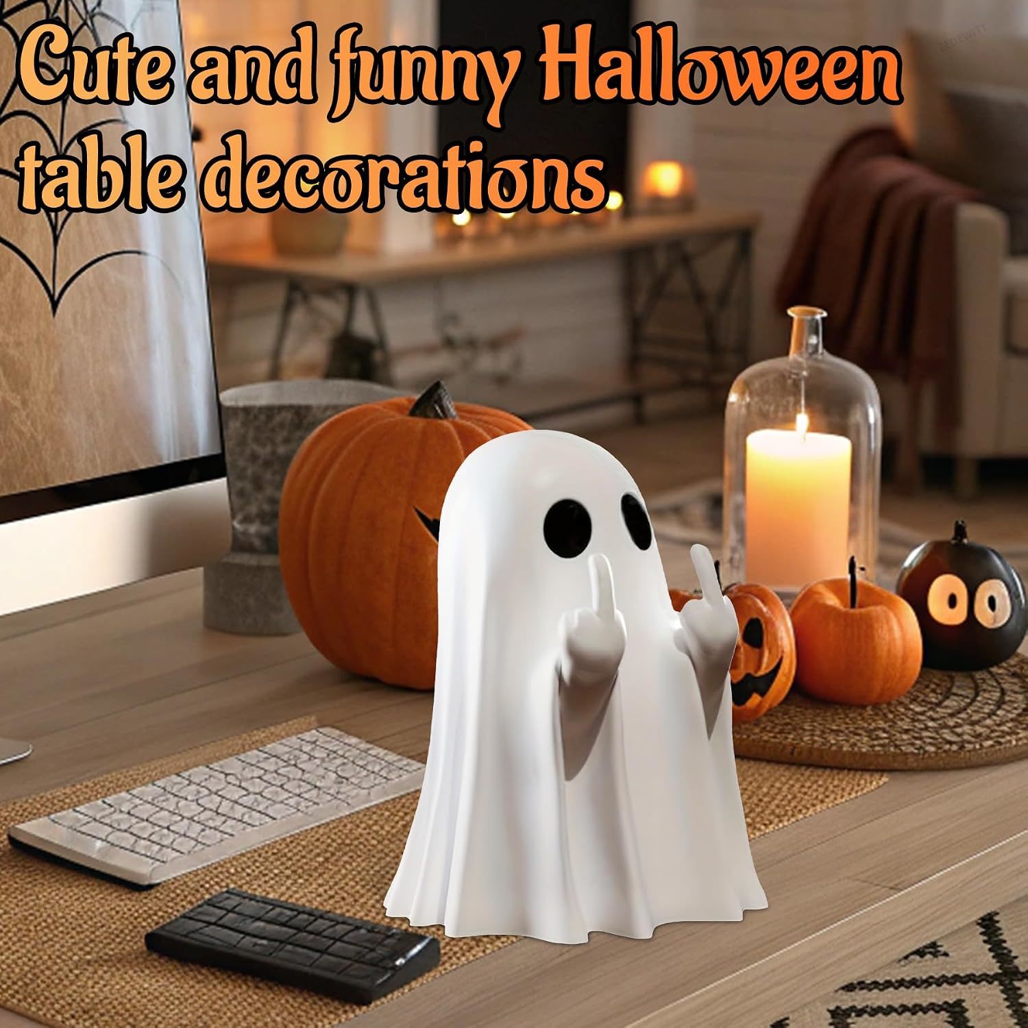 Halloween Ghost Figurine Funny - огляд і ціна Resin Art Coffee Table