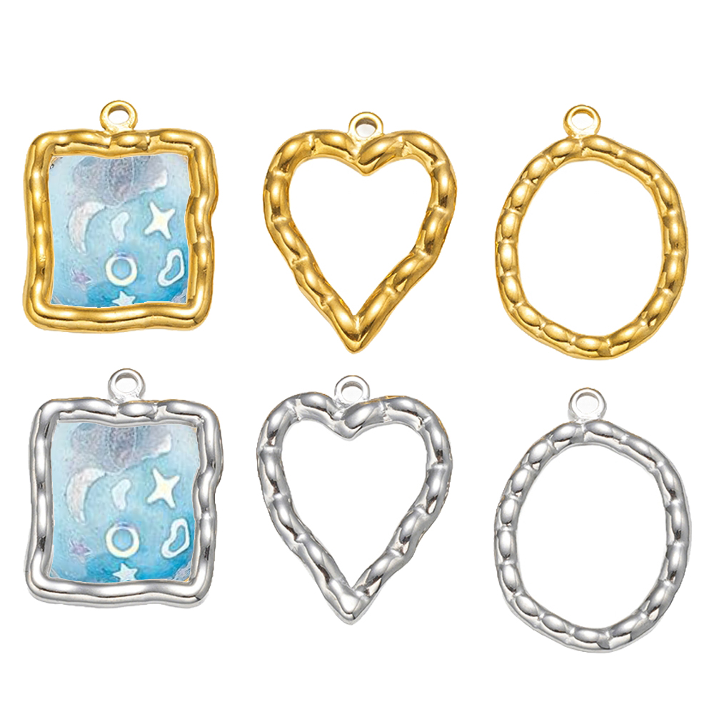 5pcs Stainless Steel Heart Rou - огляд і ціна Resin Art Things