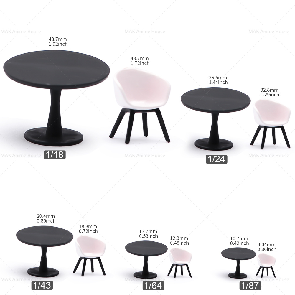 Miniatures Figures 1/87 1/64 1 - огляд і ціна Resin Art Coffee Table