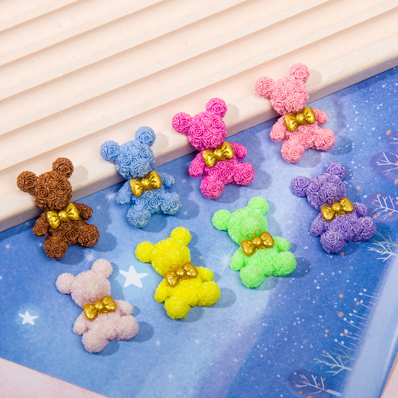 10PCS Rose Blossom Bear Resin  - огляд і ціна Resin Art Rose Petals