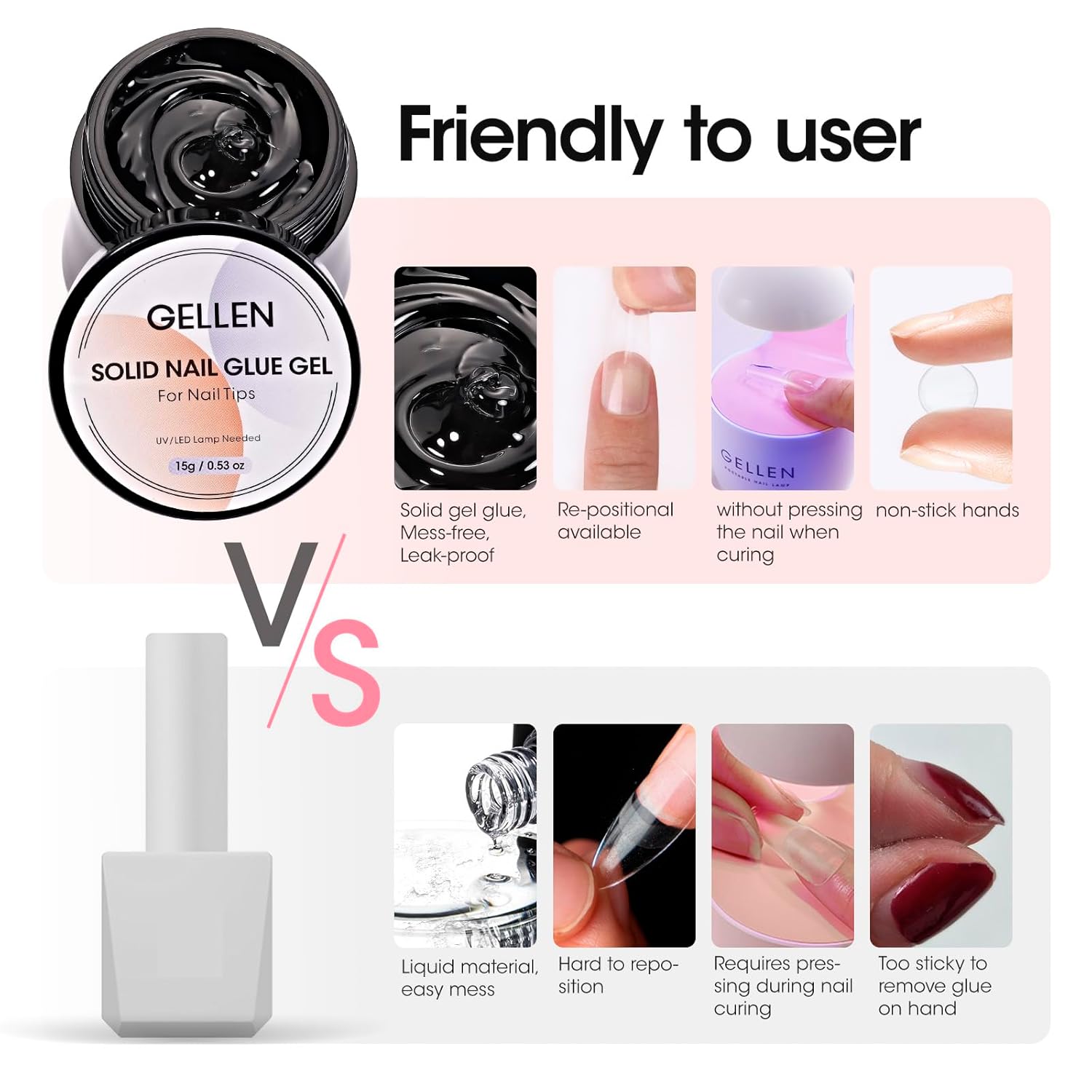 GELLEN Nail Solid Glue Builder - огляд і ціна Resin Art Gel