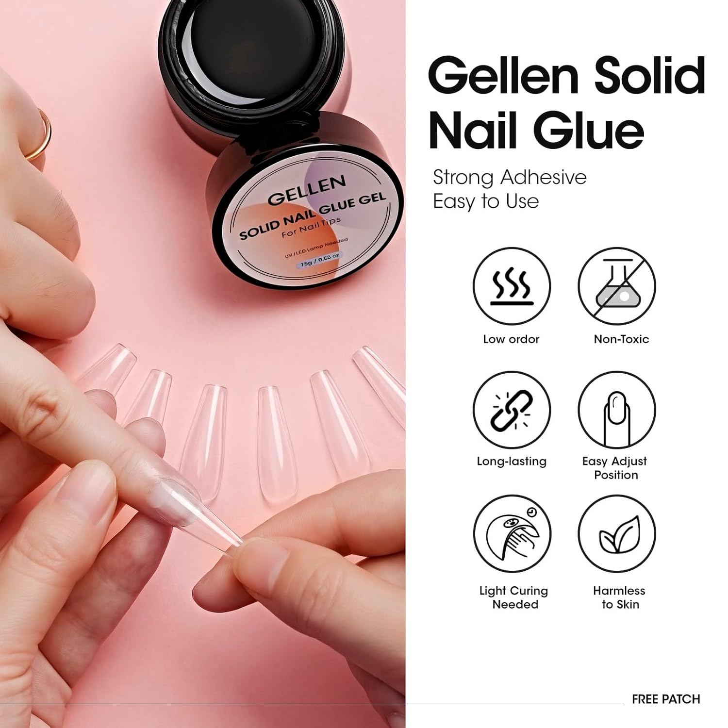 GELLEN Nail Solid Glue Builder - огляд і ціна Resin Art Gel