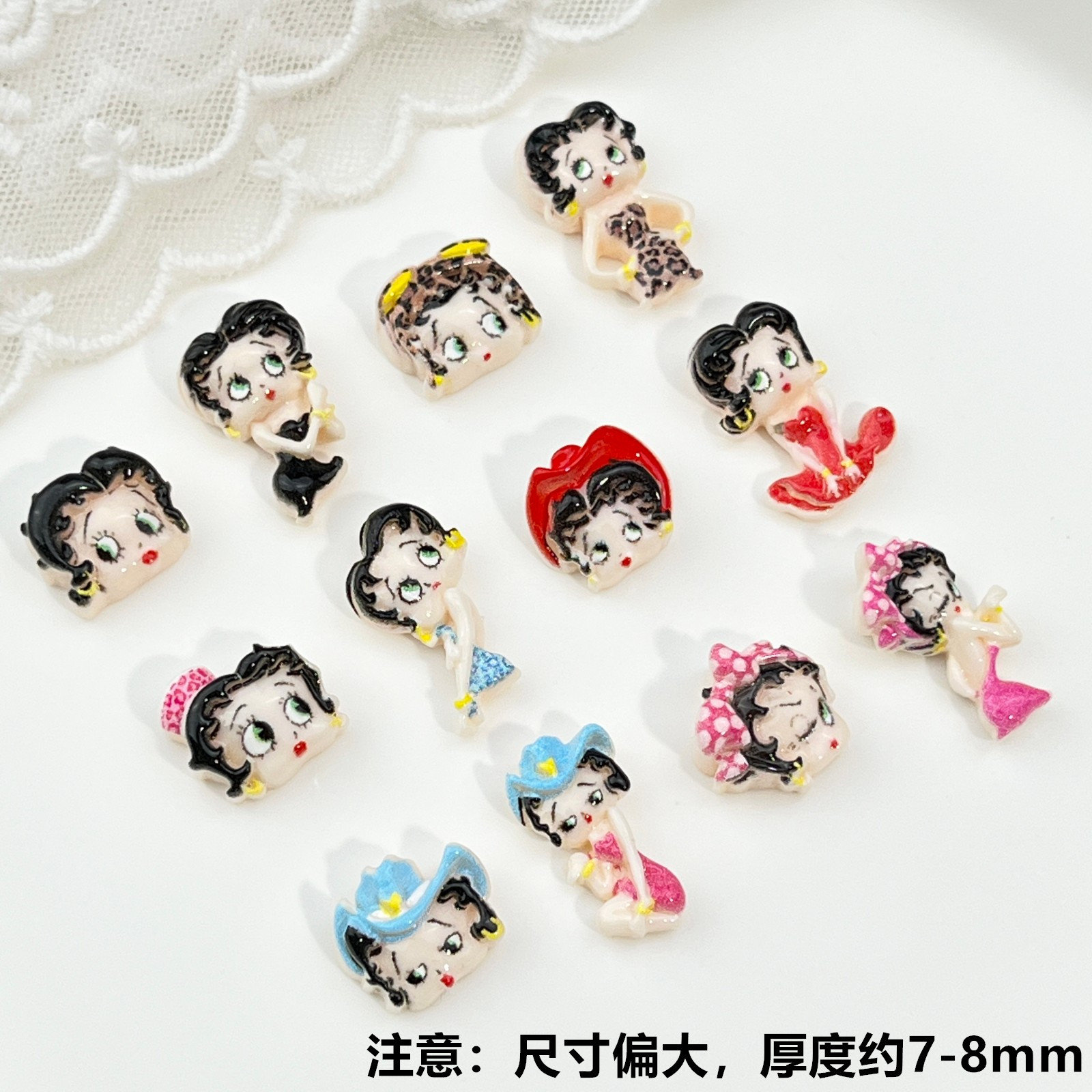100pcs Cartoon Betty Nail Art  - огляд і ціна Resin Art Gel