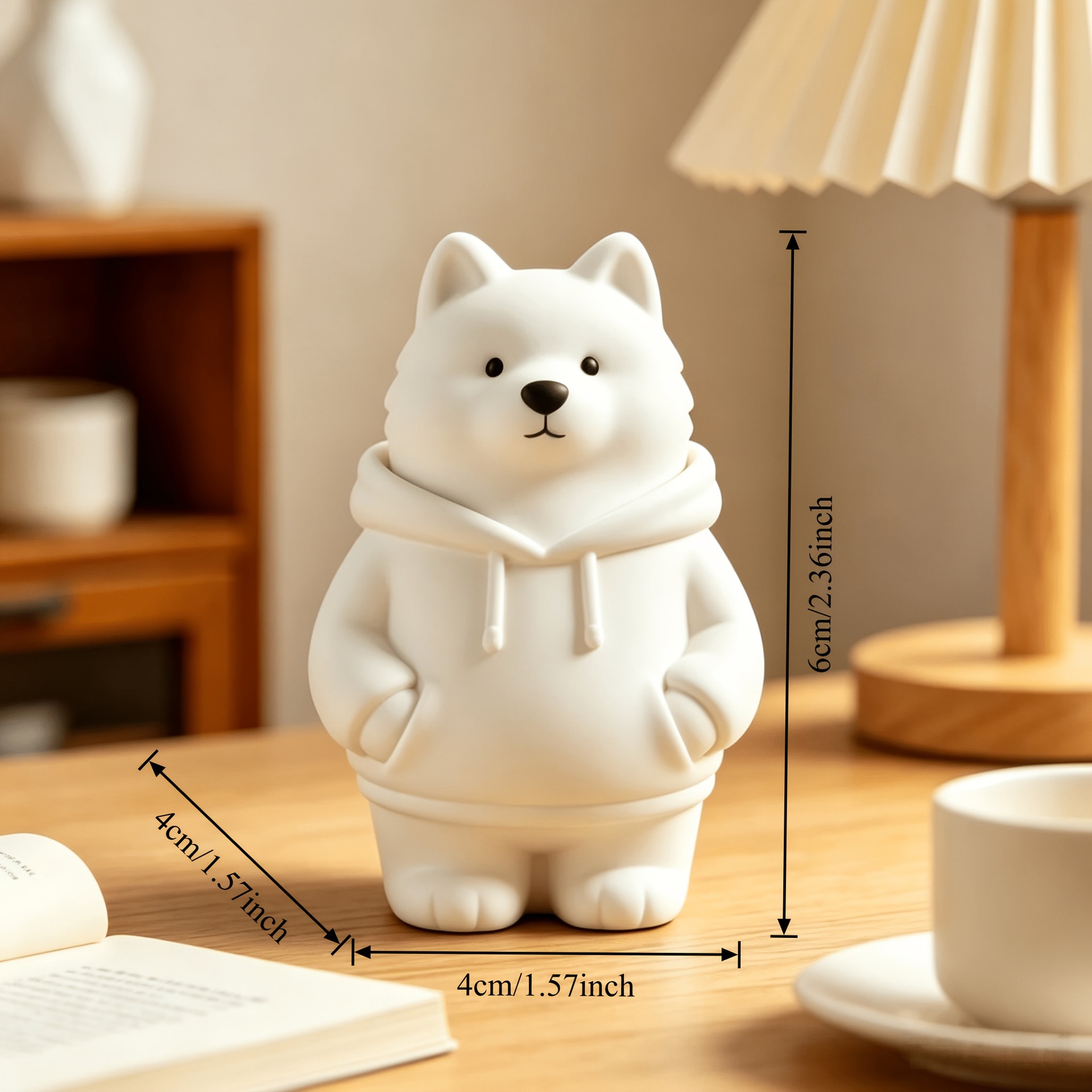 3D printed hoodie Samoyed hand - огляд і ціна Resin Art Coffee Table