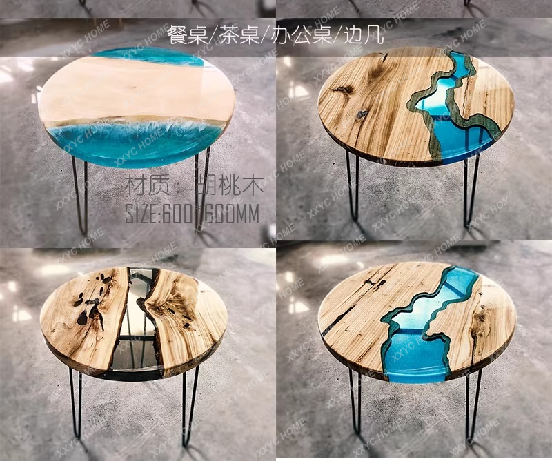 Creative art dining table epox - огляд і ціна Resin Art Coffee Table