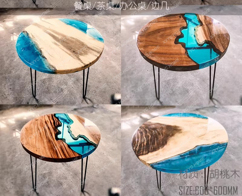 Creative art dining table epox - огляд і ціна Resin Art Coffee Table