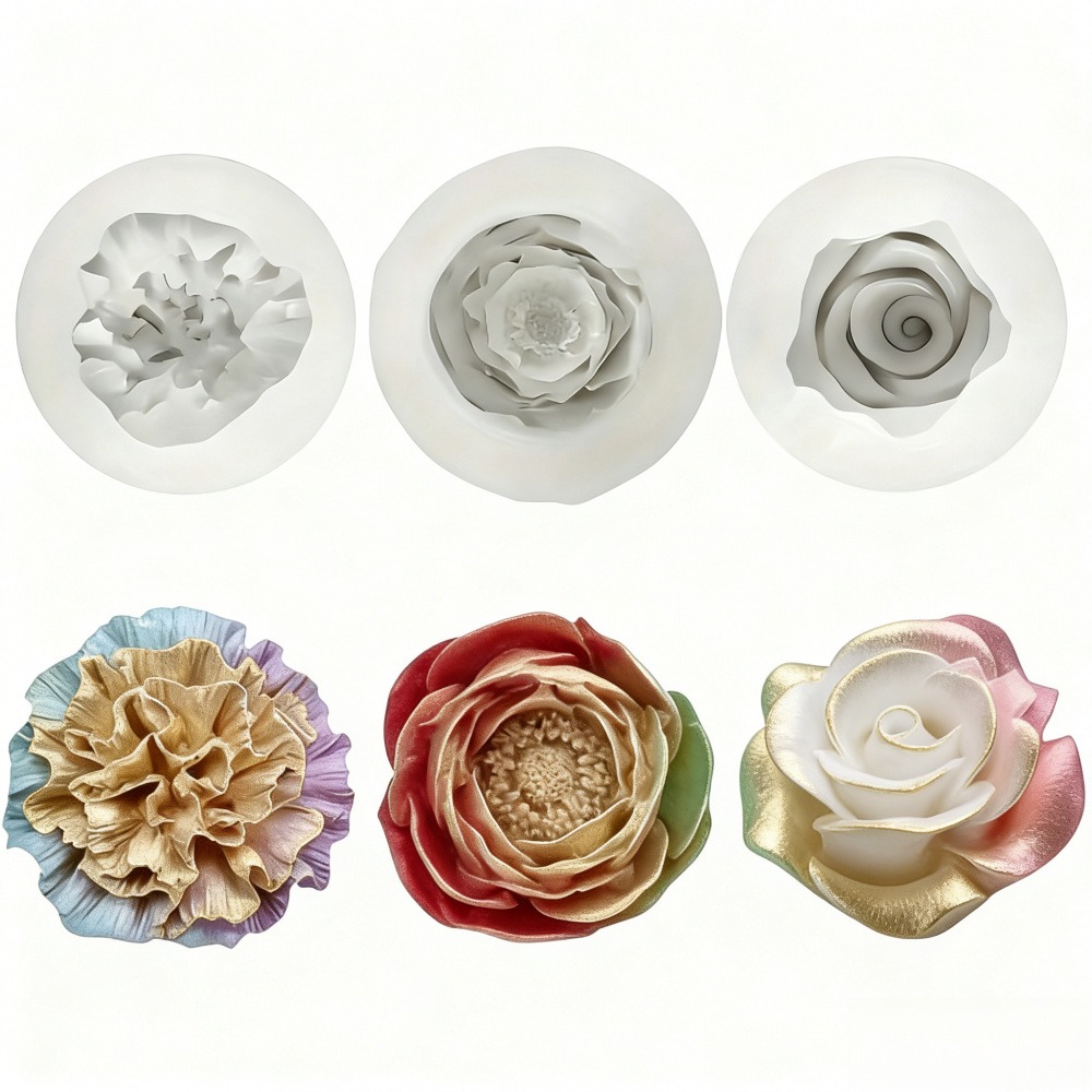 3-Piece Silicone Molds for Ros - огляд і ціна Resin Art Rose Petals