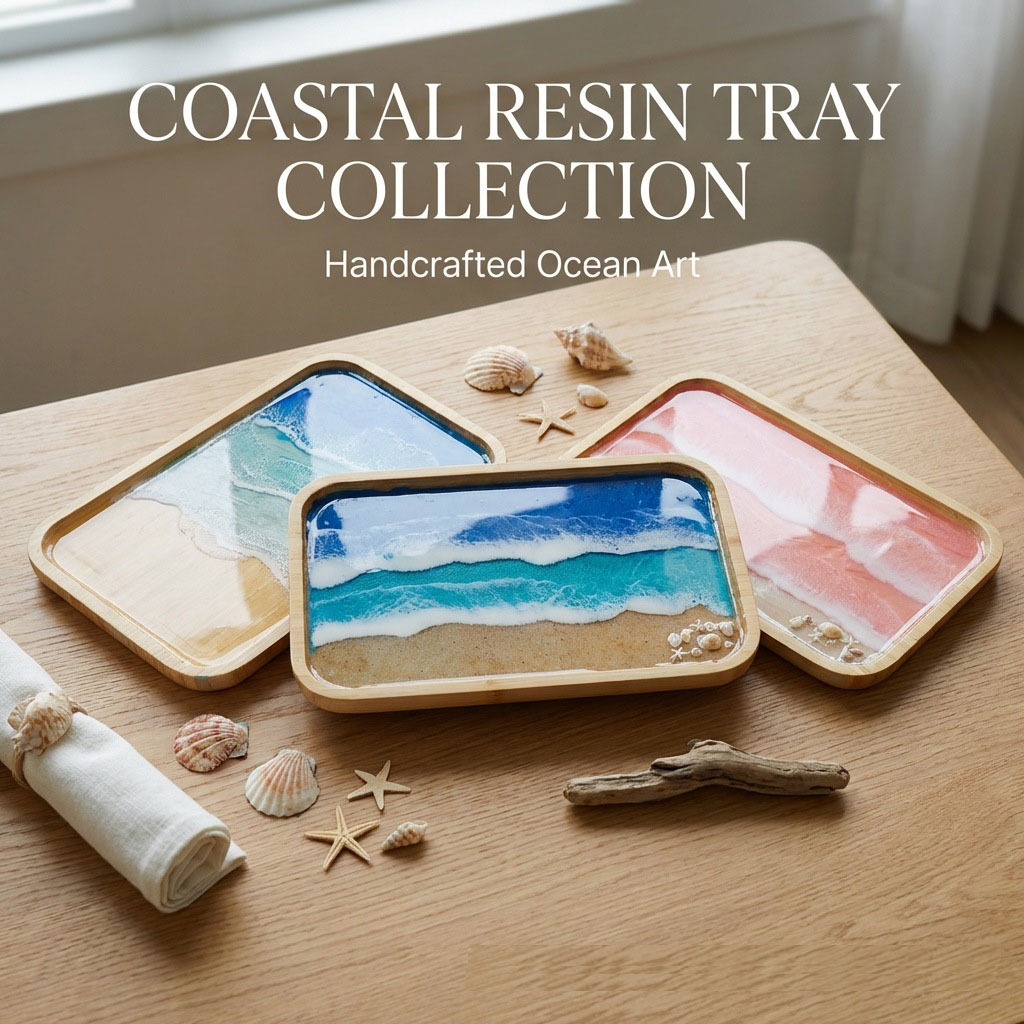 Epoxy Resin Ocean Art Decorati - огляд і ціна Resin Art Coffee Table