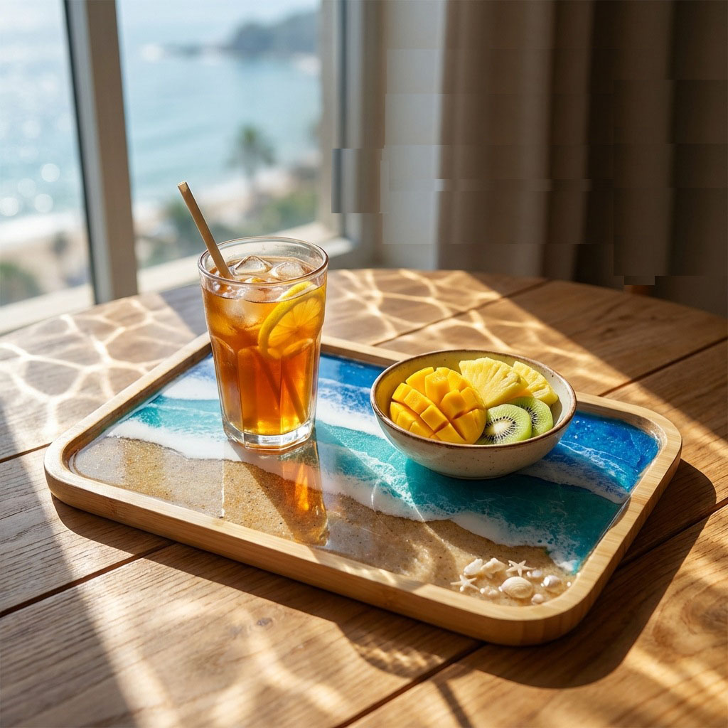 Epoxy Resin Ocean Art Decorati - огляд і ціна Resin Art Coffee Table