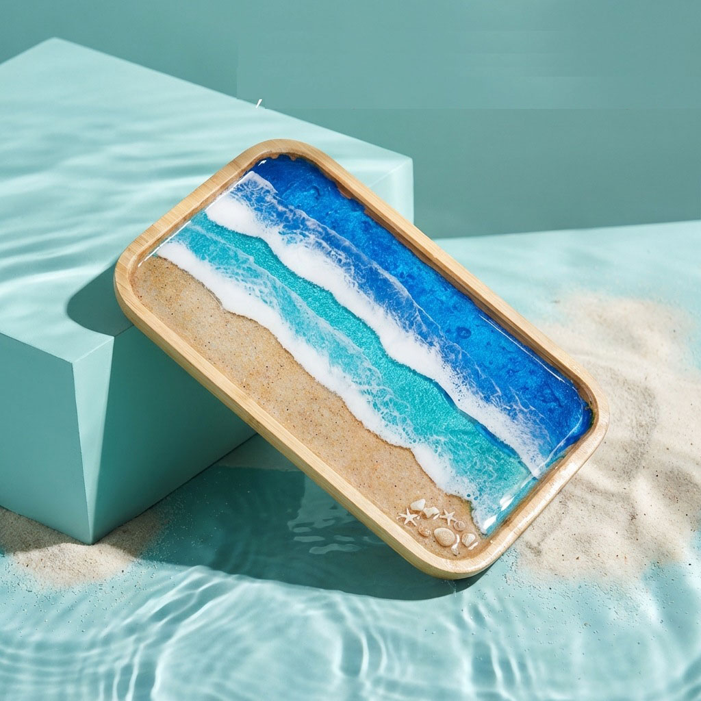 Epoxy Resin Ocean Art Decorati - огляд і ціна Resin Art Coffee Table