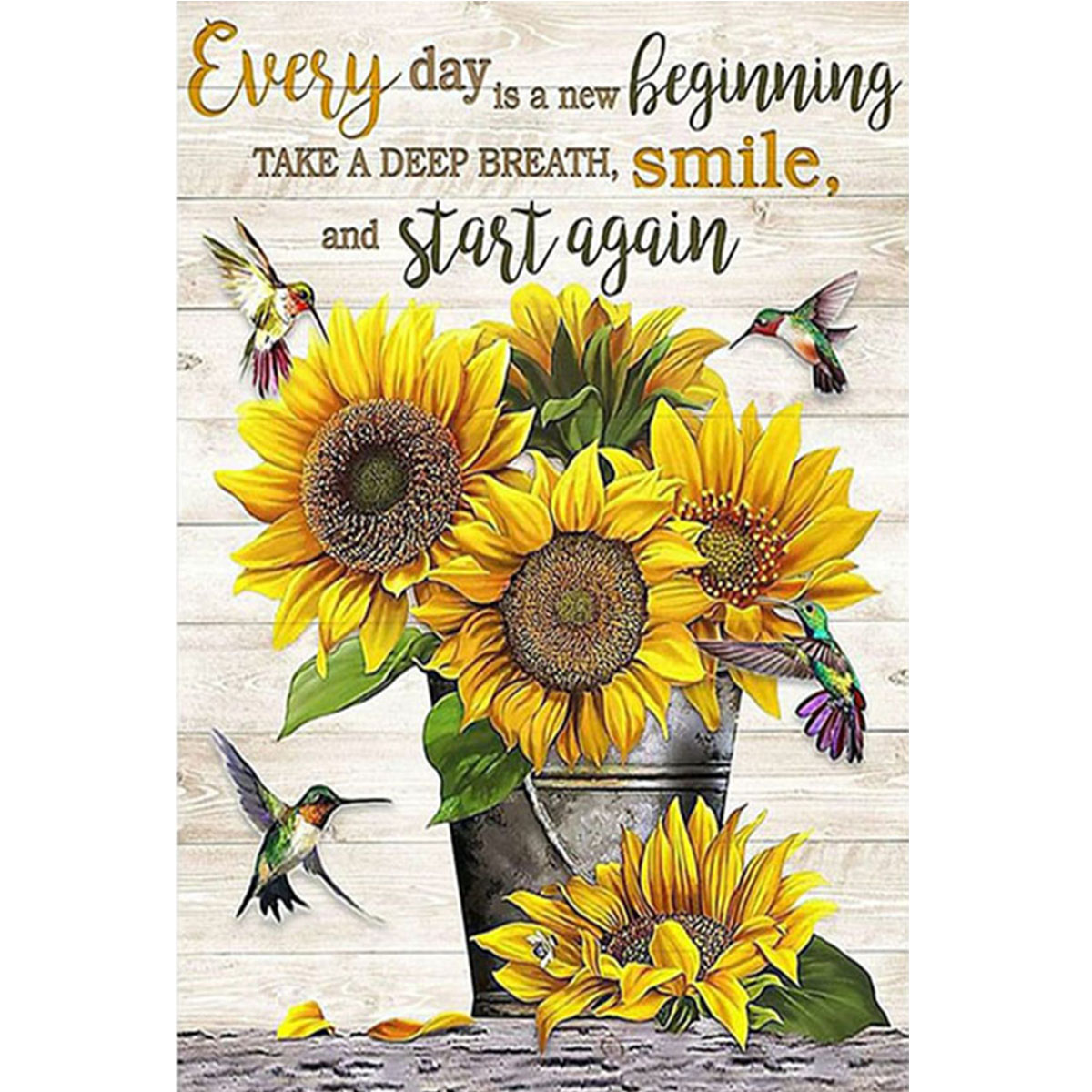 Sunflower Hummingbird With Ins - огляд і ціна Resin Art Quotes
