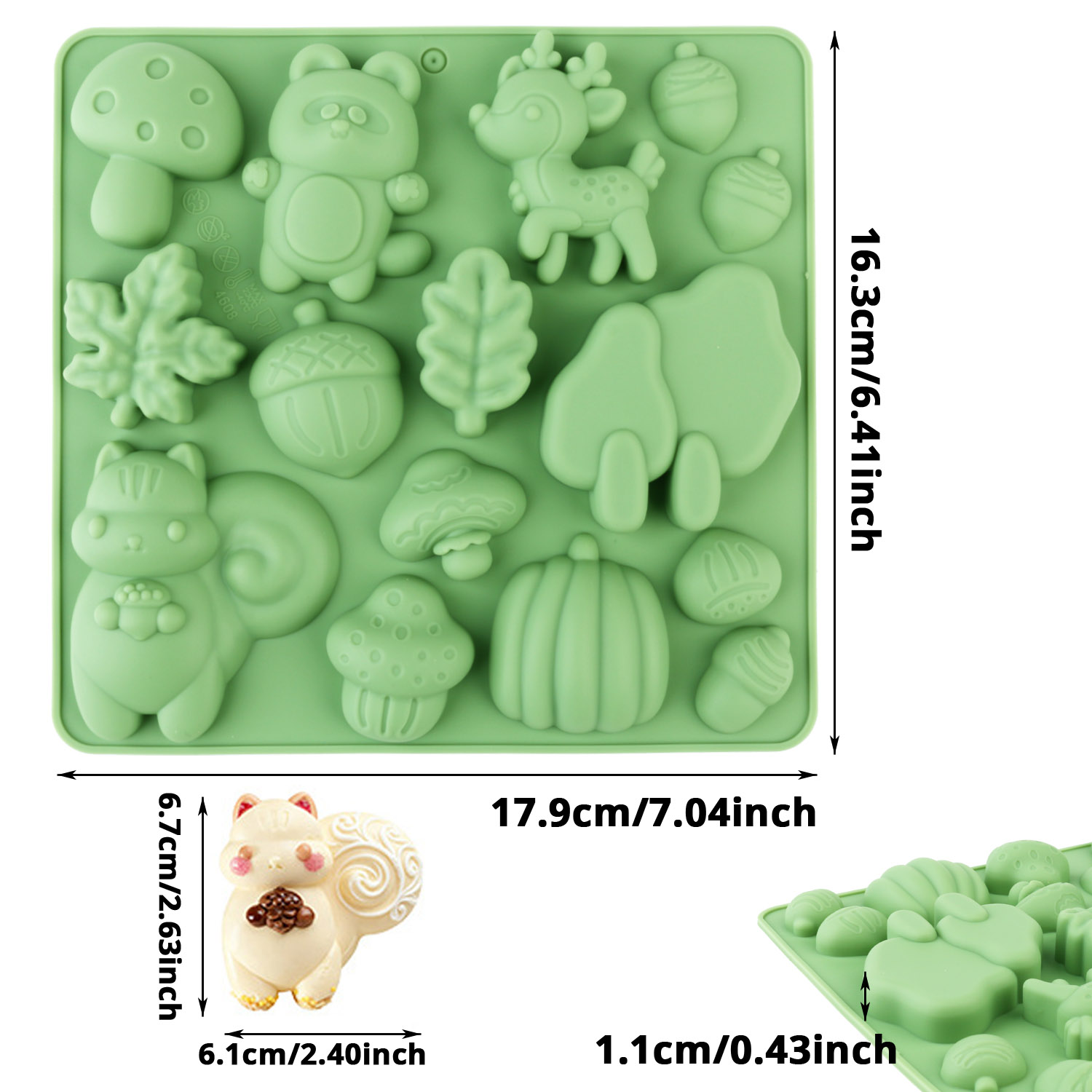 1 Silicone Cake Mold in the Sh - огляд і ціна Resin Art Things