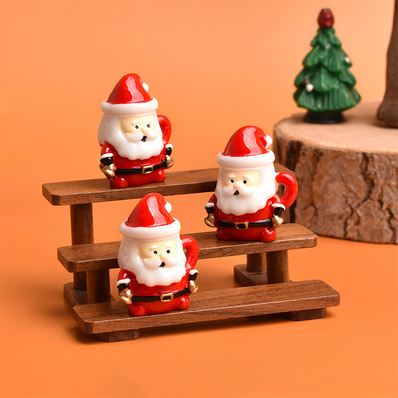 Mini Santa Teacup Ornament - R - огляд і ціна Resin Art Things