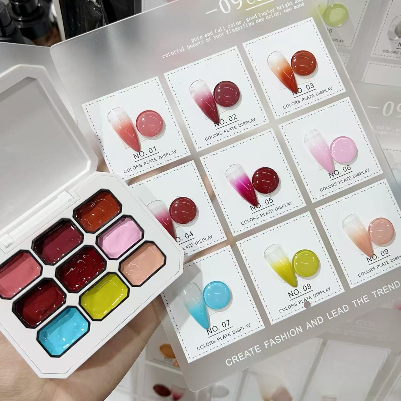 1pc Solid 9-grid Nail Patting  - огляд і ціна Resin Art Gel