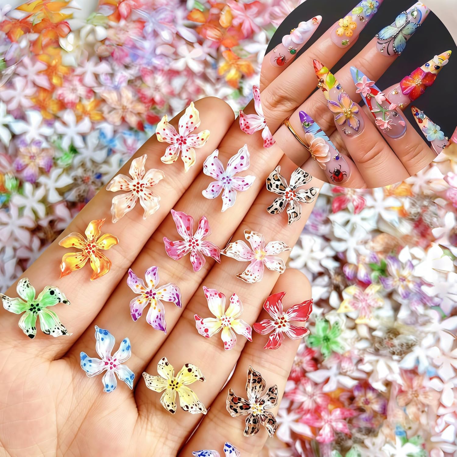 20/40/60/80pcs Ice Crystal Flo - огляд і ціна Resin Art Rose Petals
