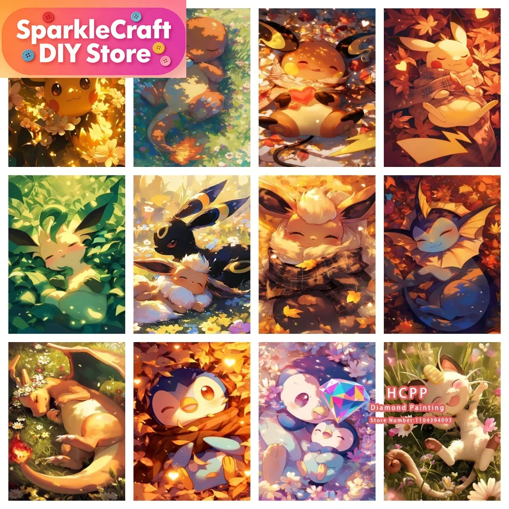 1pc frameless Cartoon Pokemon  - огляд і ціна Resin Art Things